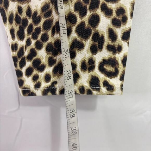 Frame Ali High Rise Cigarette Leopard Print Jeans Size 28 KK0709 - Picture 4 of 9